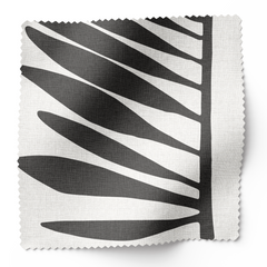 Palmetto Fabric Swatch in Jet