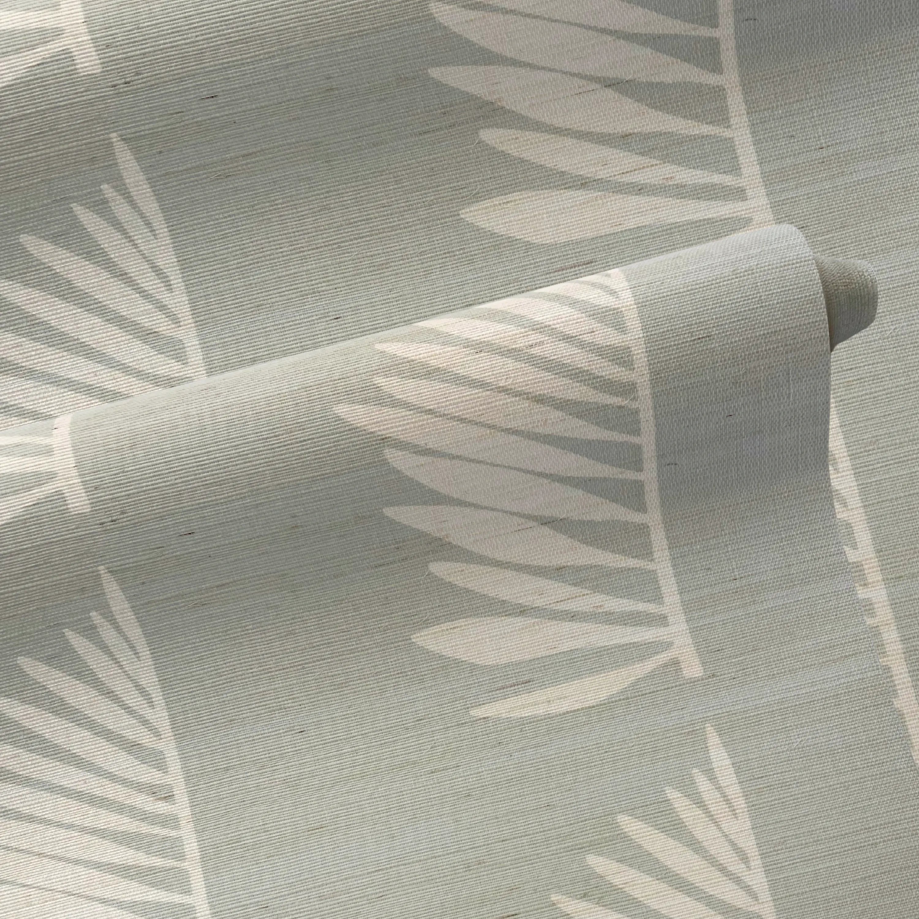 Palmetto Grasscloth in Haint Blue