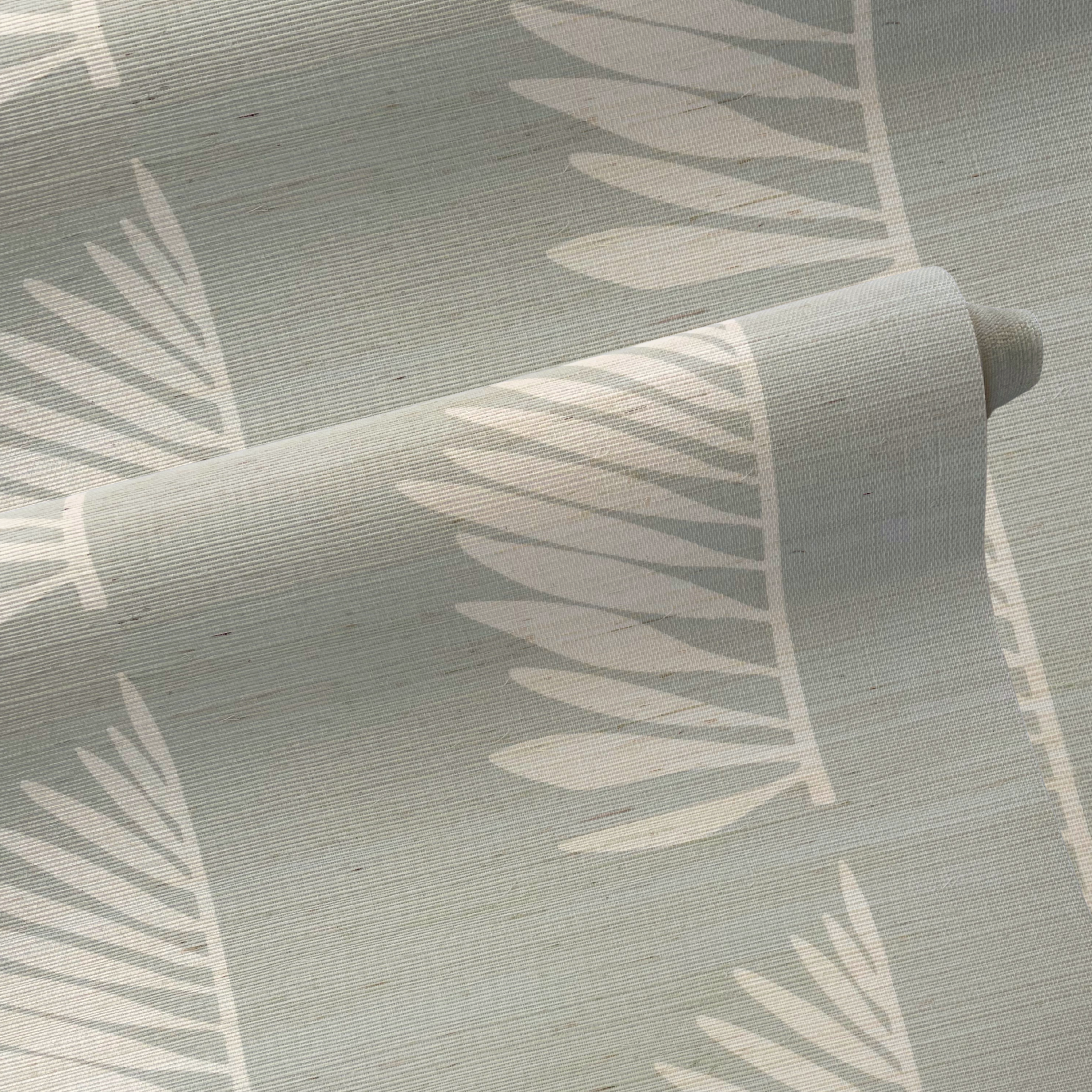 Palmetto Grasscloth in Haint Blue
