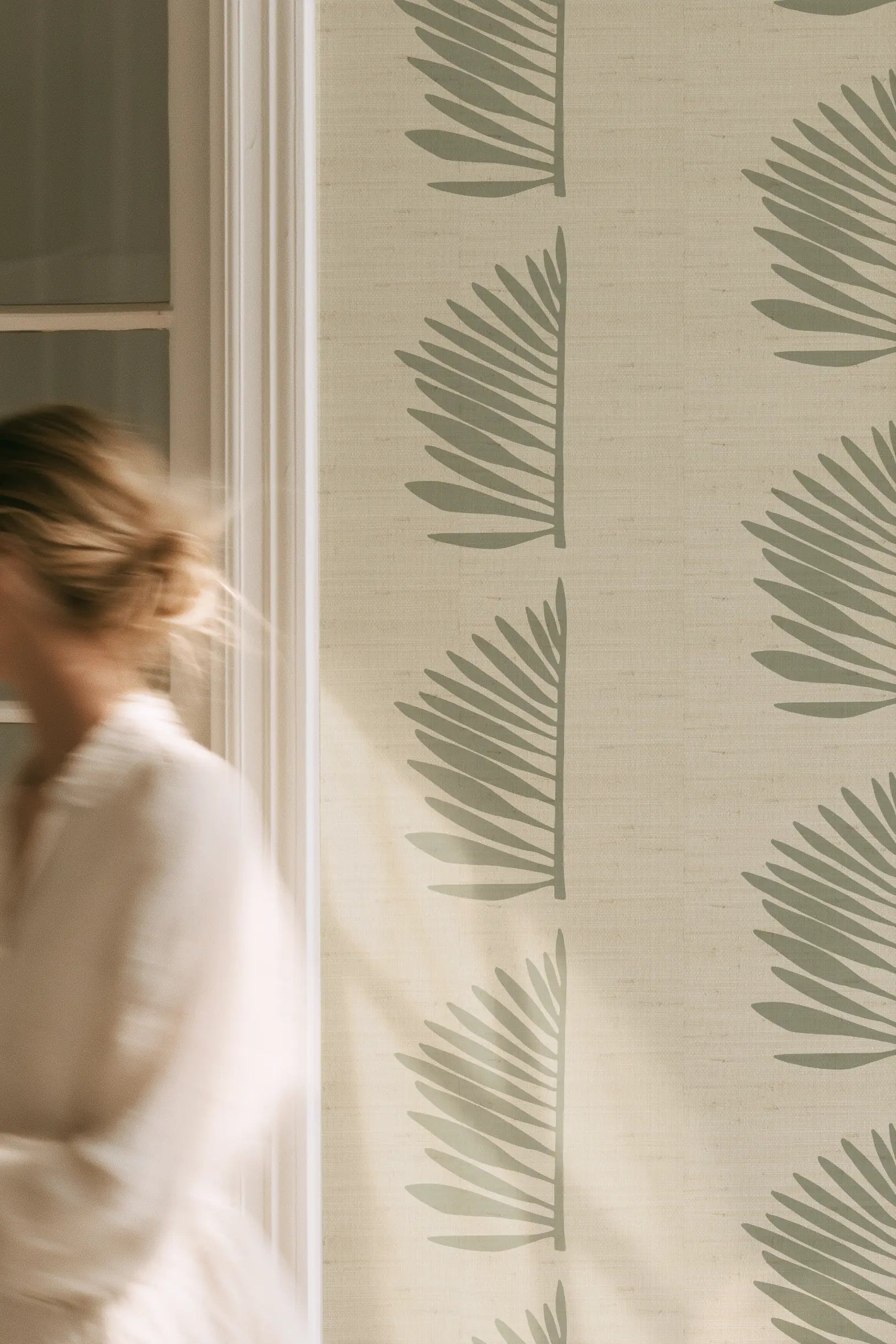 Palmetto Grasscloth in Sage