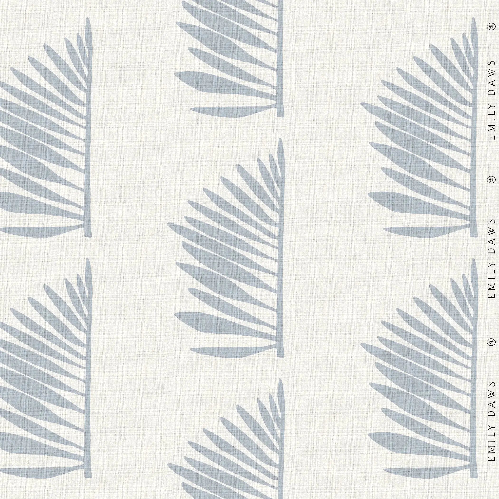 Palmetto fabric in Sea by Emily Daws — Charleston Collection, available by the yard for drapery and upholstery