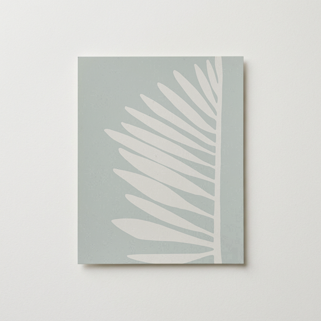 Palmetto Wallpaper Swatch in Haint Blue