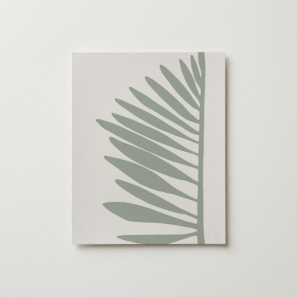 Palmetto Wallpaper Swatch in Sage