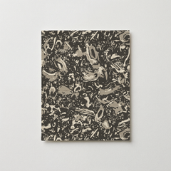 River Reef Grasscloth Swatch in Coal