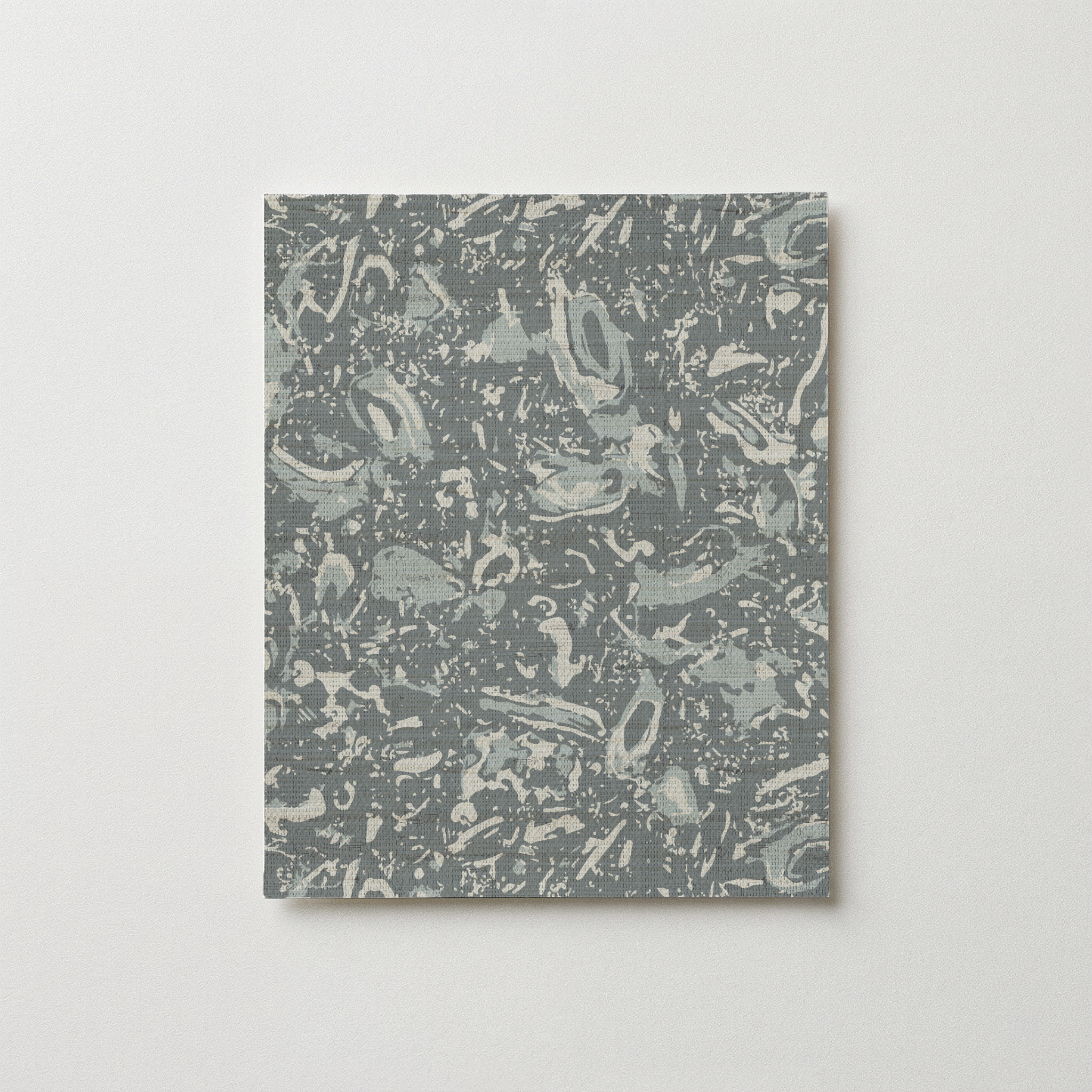 River Reef Grasscloth Swatch in Ocean