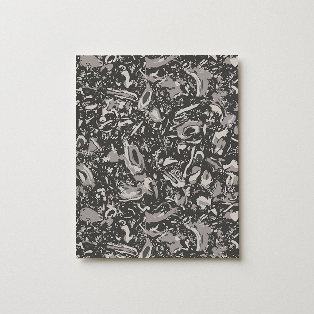 River Reef Wallpaper Swatch in Coal