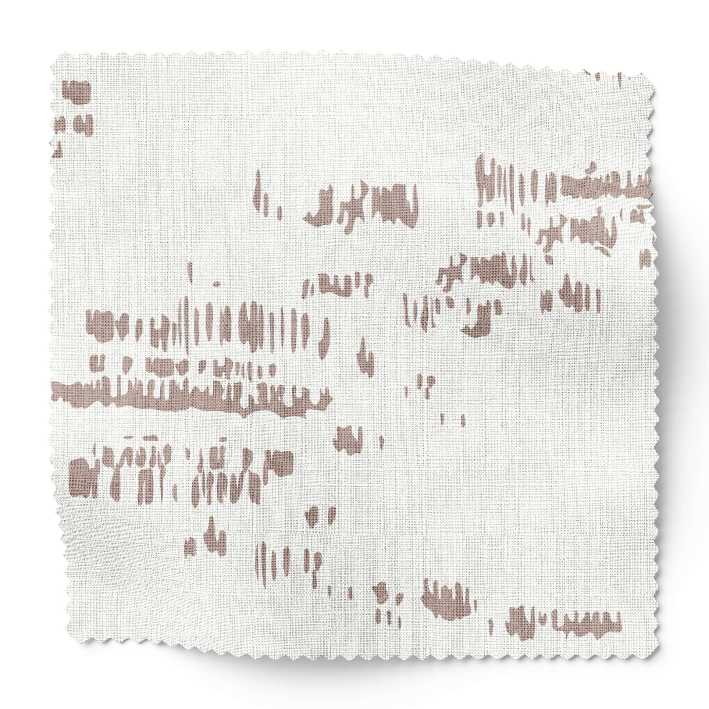 Salt Marsh fabric swatch in Mauve by Emily Daws — 6x6 Belgian linen sample, Waterways Collection