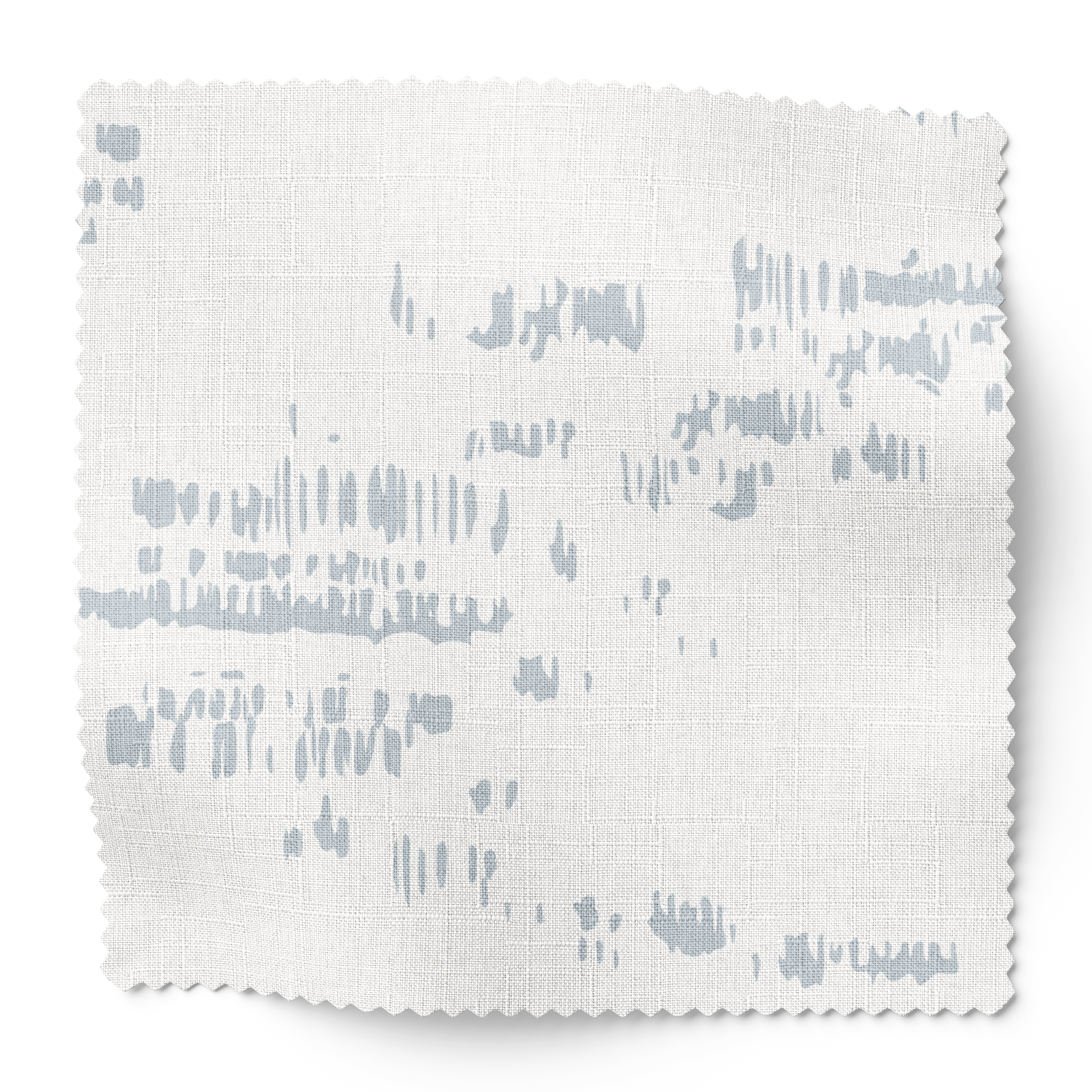 Salt Marsh fabric swatch in Shallow by Emily Daws — 6x6 Belgian linen sample, Waterways Collection