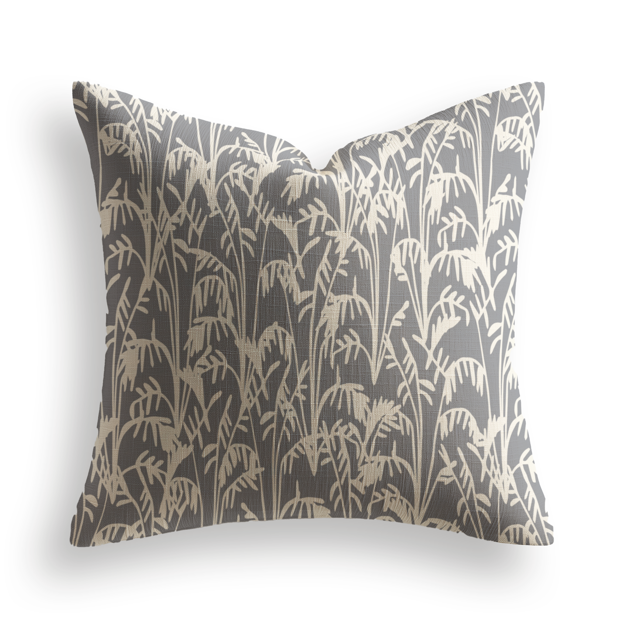 Seabrook Throw Pillow in Storm by Emily Daws — Sea Island Collection, made-to-order on Belgian linen