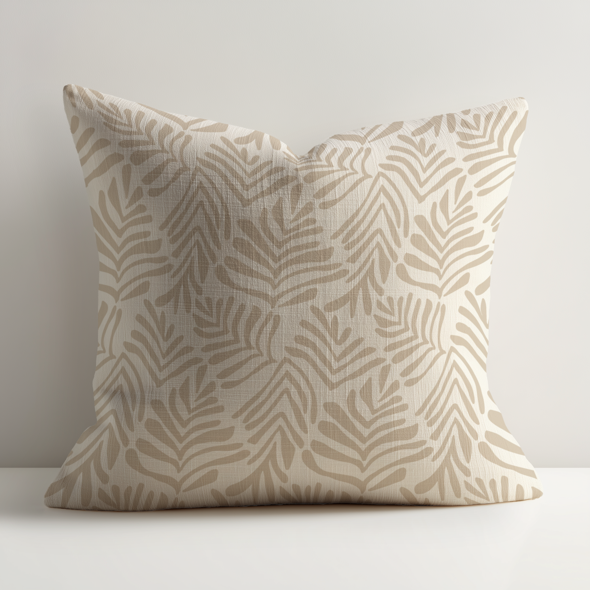 Frond Pillow in Truffle