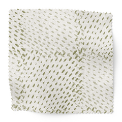 Speckled Check Fabric Swatch in Chive