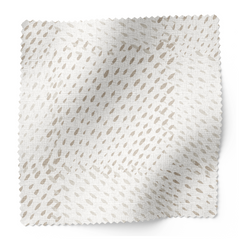 Speckled Check Fabric Swatch in Sesame