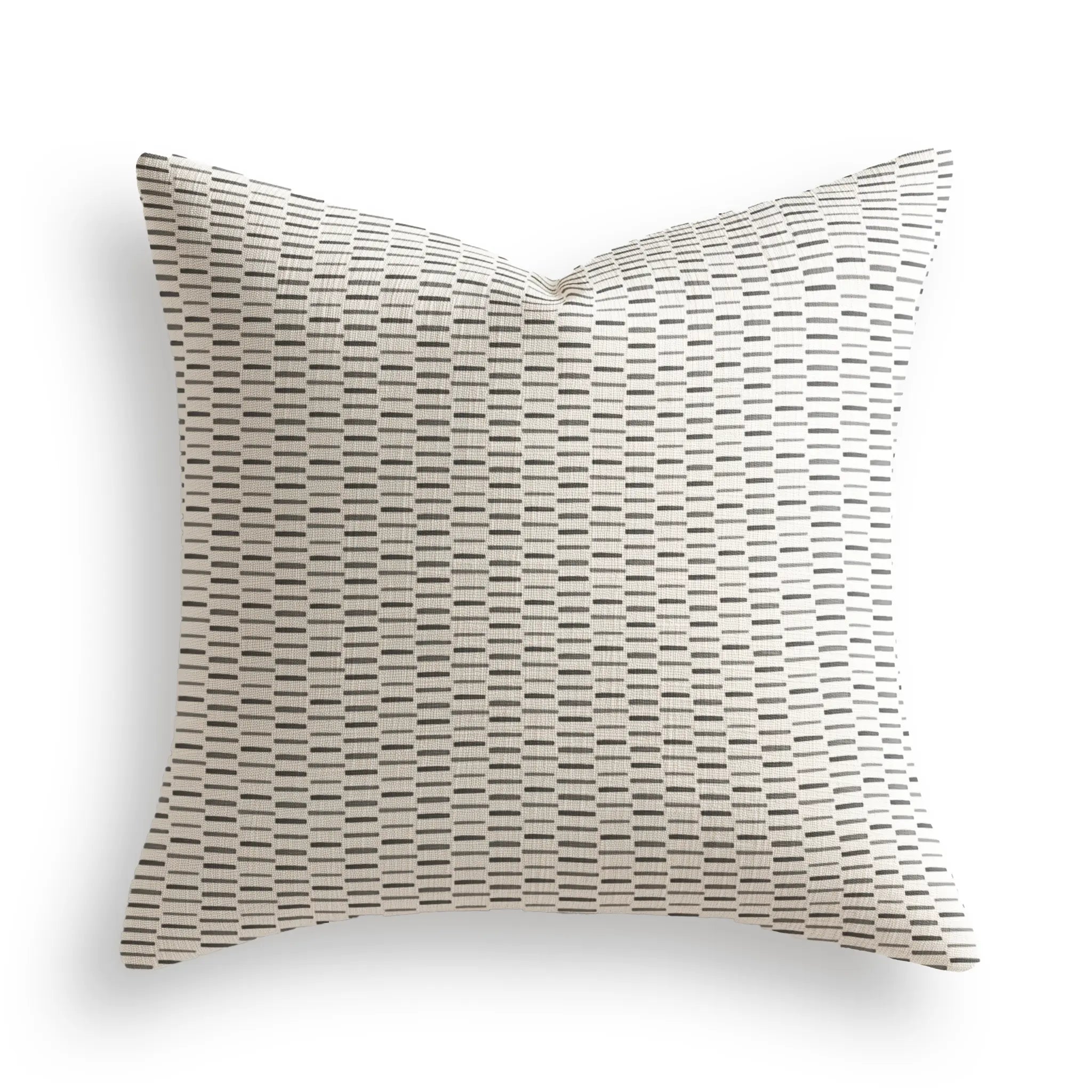 Sweetgrass Throw Pillow in Graphite by Emily Daws — Charleston Collection, made-to-order on Belgian linen