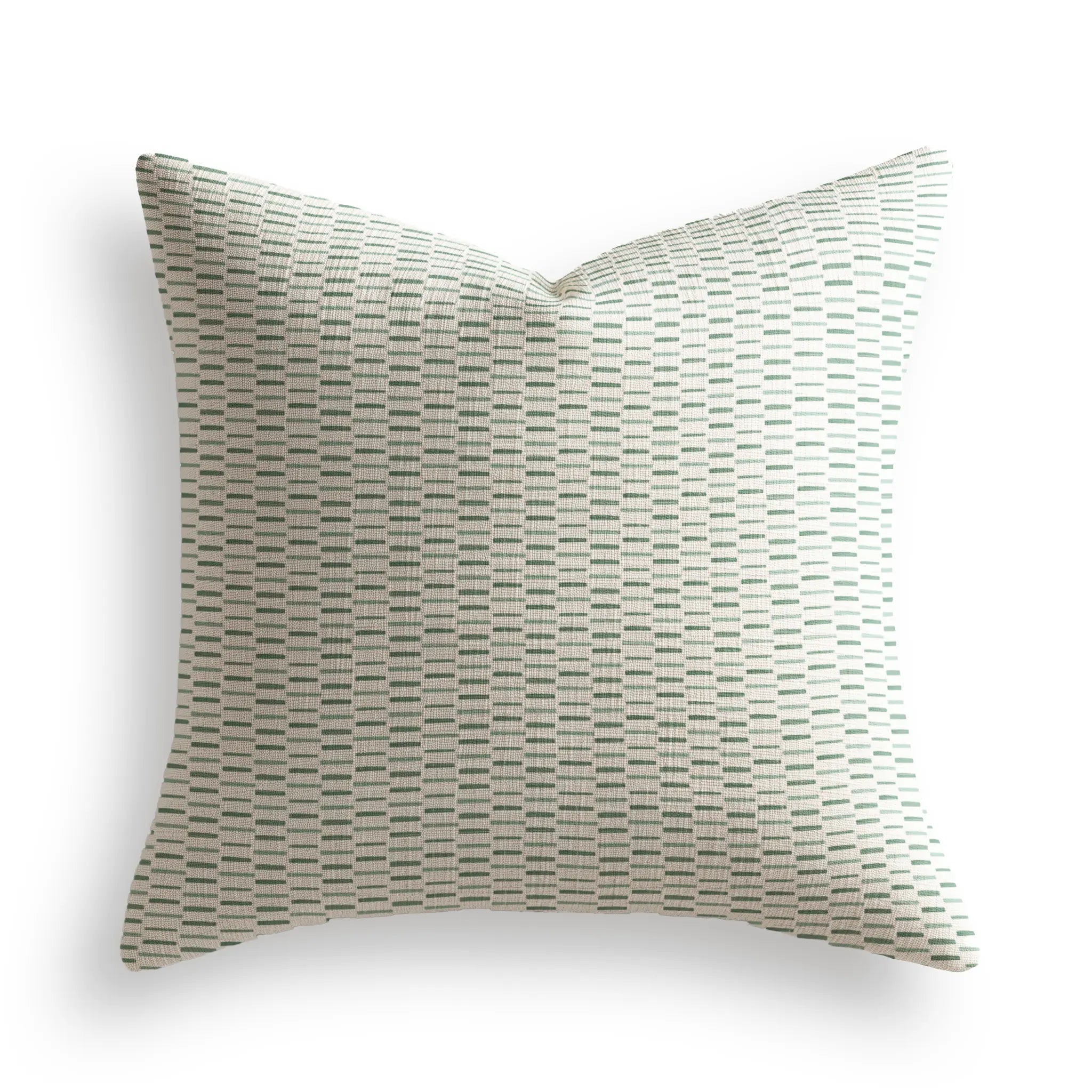 Sweetgrass Throw Pillow in Fern by Emily Daws — Charleston Collection, made-to-order on Belgian linen