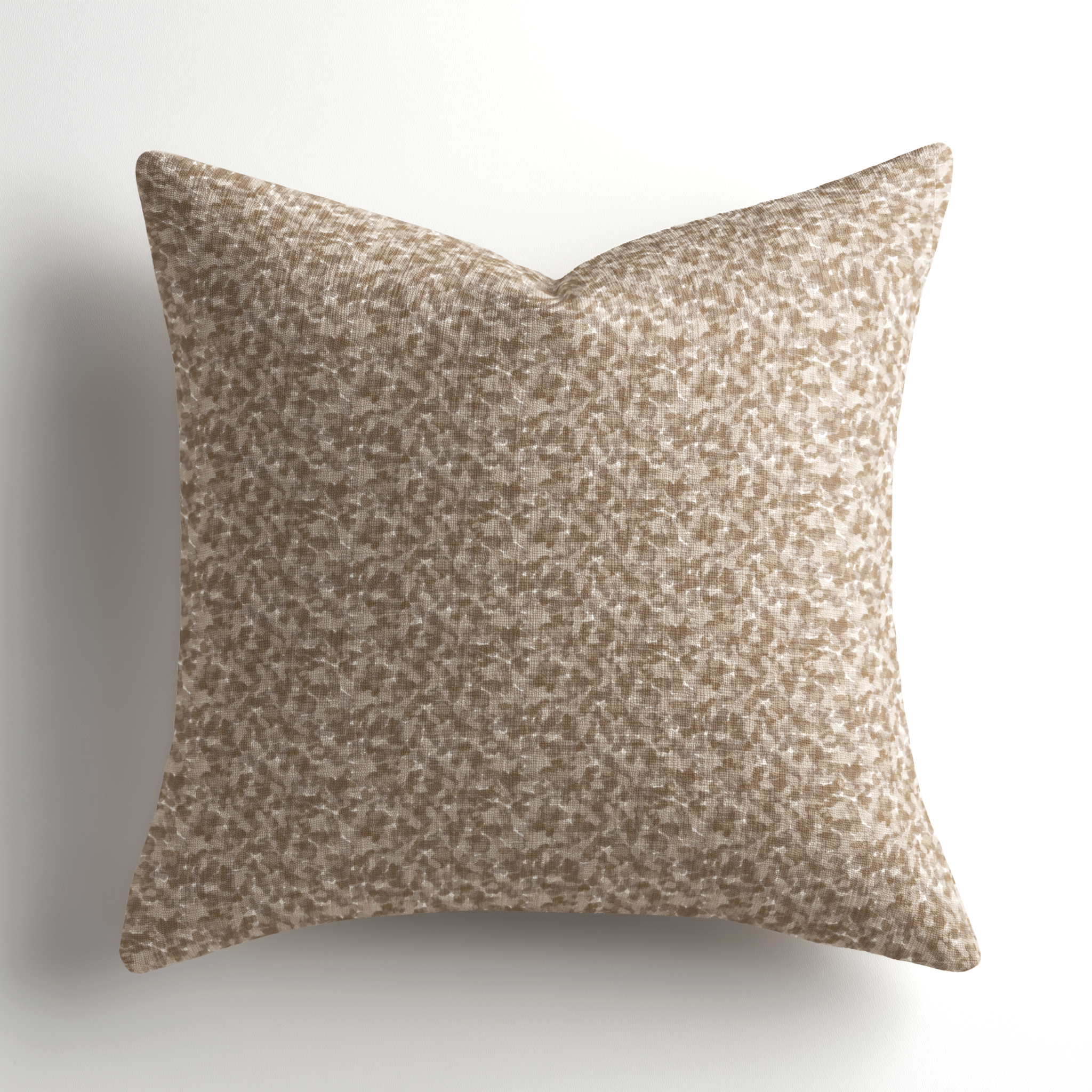 Small-batch linen throw pillow by Emily Daws in Tortoise Tulip, a southern inspired, made-in-the-USA selection ideal for refined designer spaces.