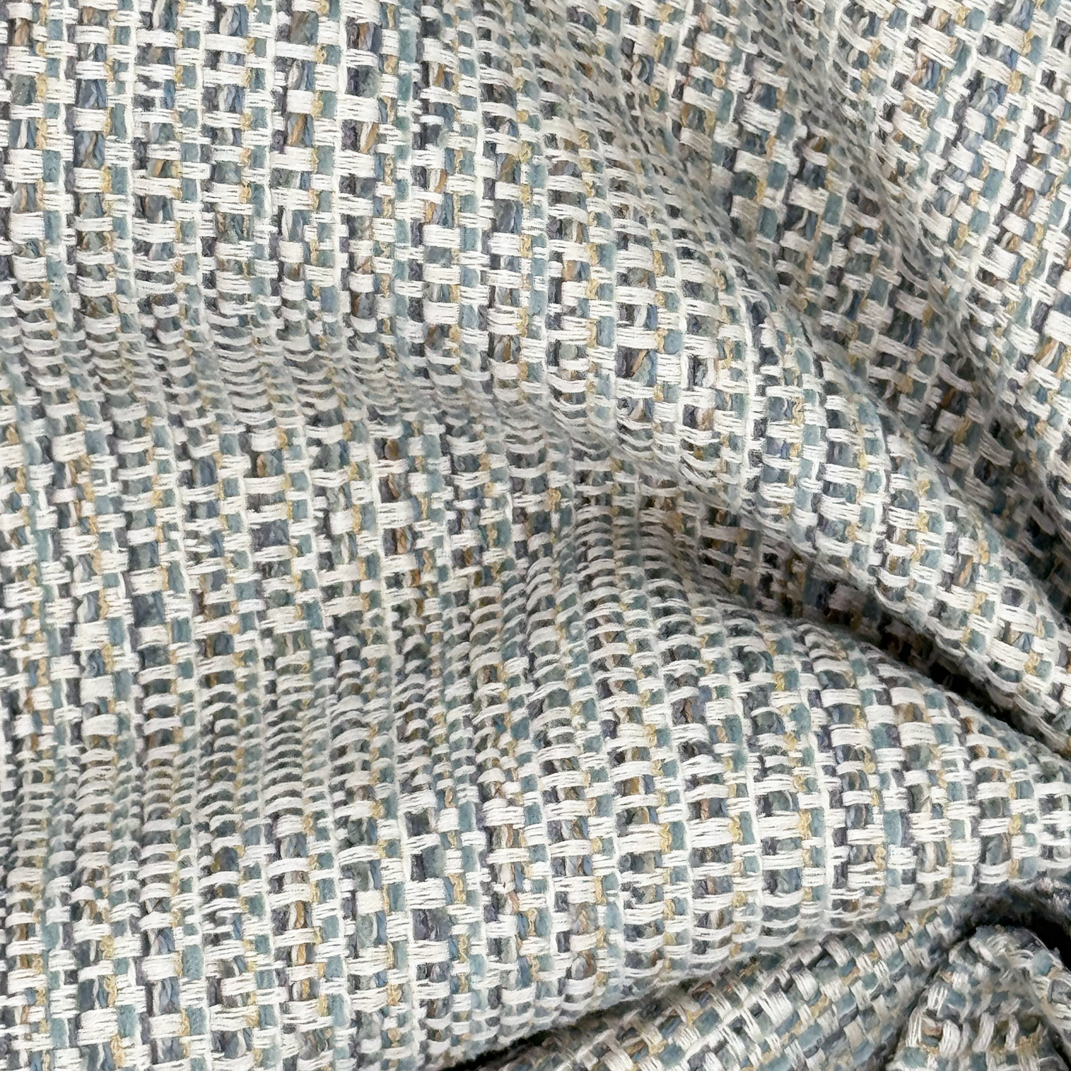 Tweed Fabric in Saltwater