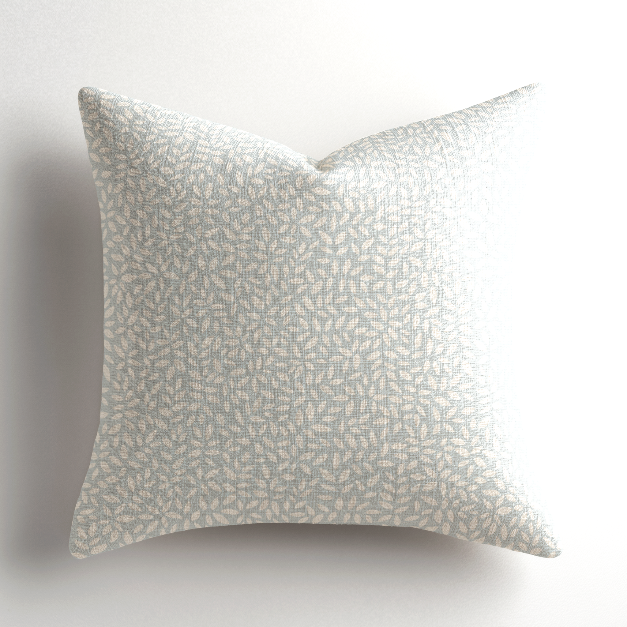 Boutique designer linen throw pillow by Emily Daws featuring Wadmalaw Sky, a southern inspired, small-batch piece crafted in the USA and available in the Charleston Showroom.