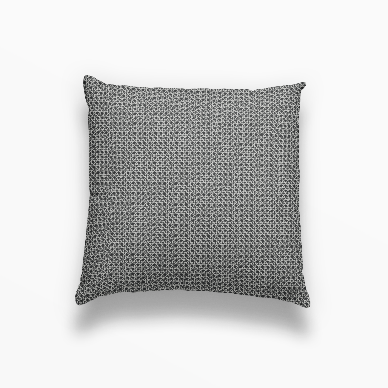 Carolina Rice pillow in Onyx by Emily Daws – square throw pillow for layered Southern-style interiors