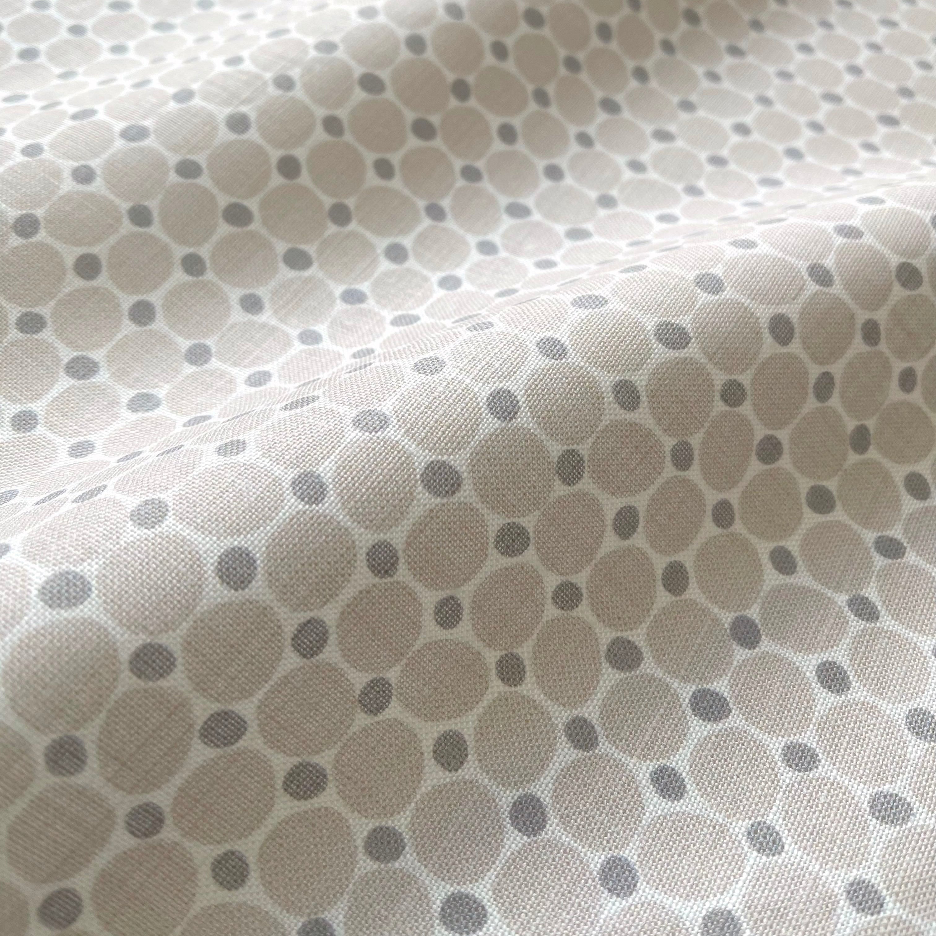 Cobblestone pillow in Buff – close-up of the fabric texture and pattern on linen backing