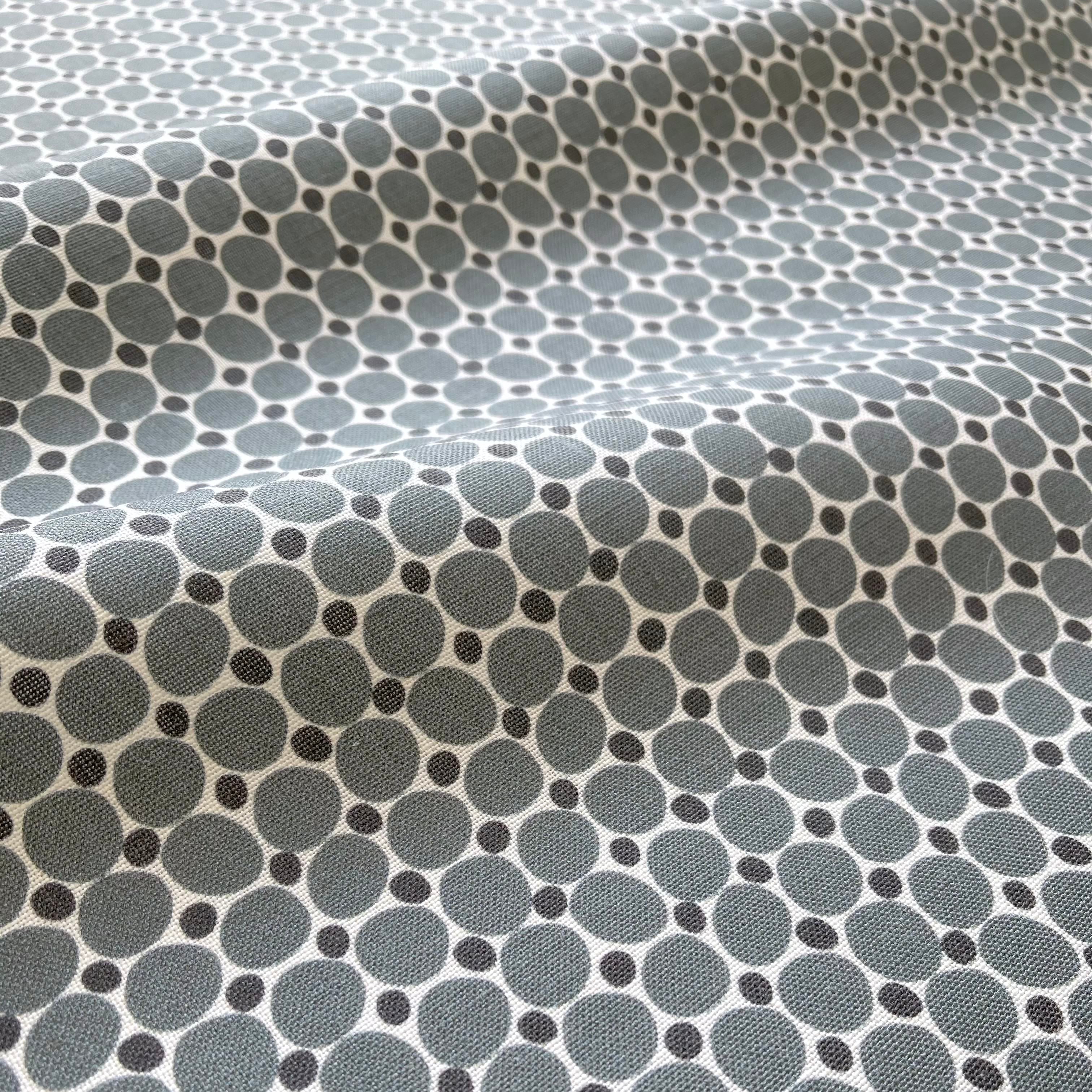 Cobblestone fabric in Gem by Emily Daws – close-up view showcasing linen texture and design – Charleston fabric by the yard for interiors