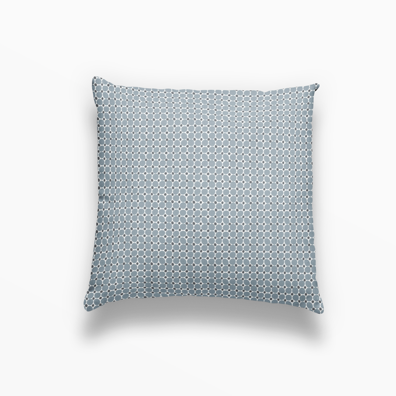 Cobblestone pillow in Lagoon by Emily Daws – square throw pillow for layered Southern-style interiors