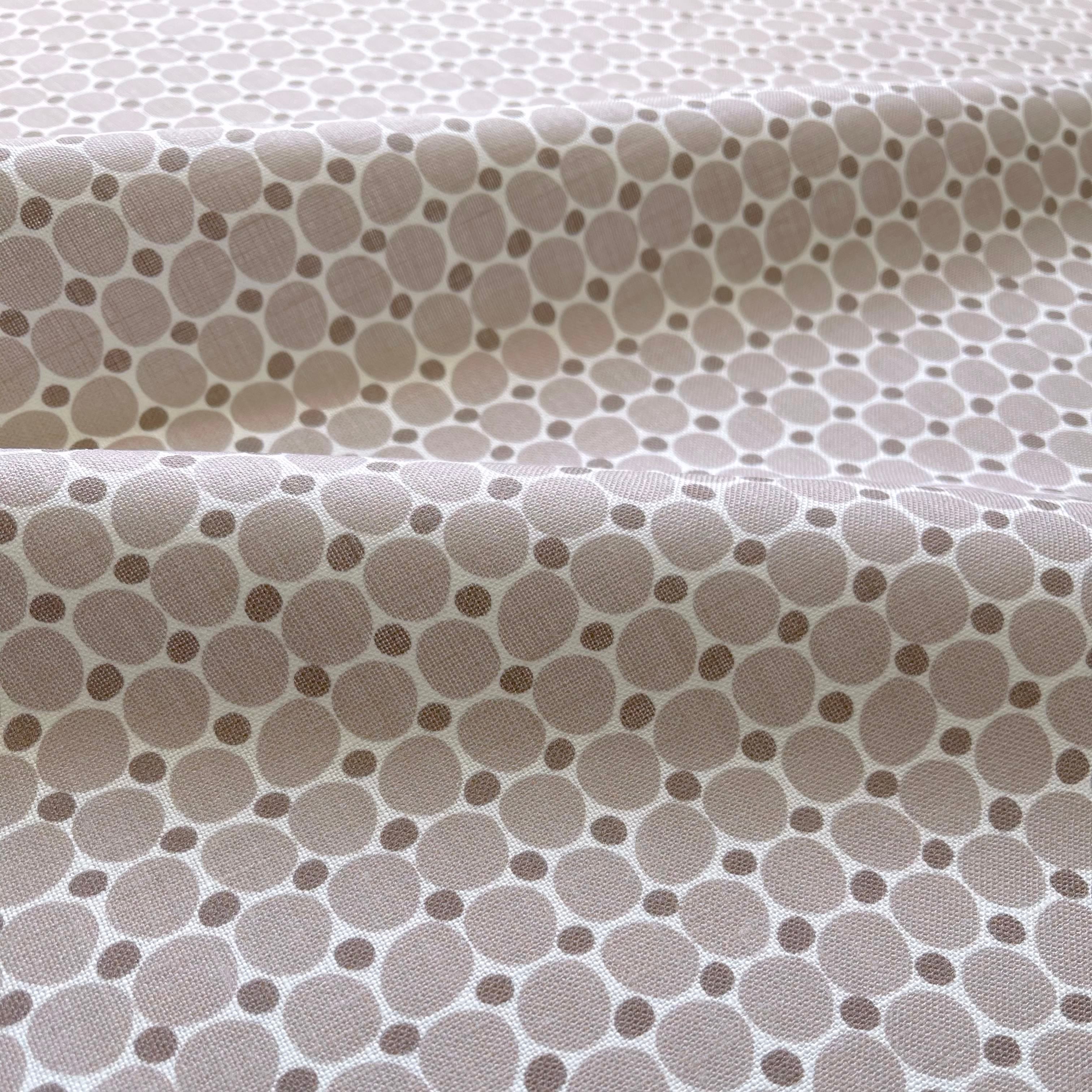Cobblestone pillow in Terracotta – close-up of the fabric texture and pattern on linen backing