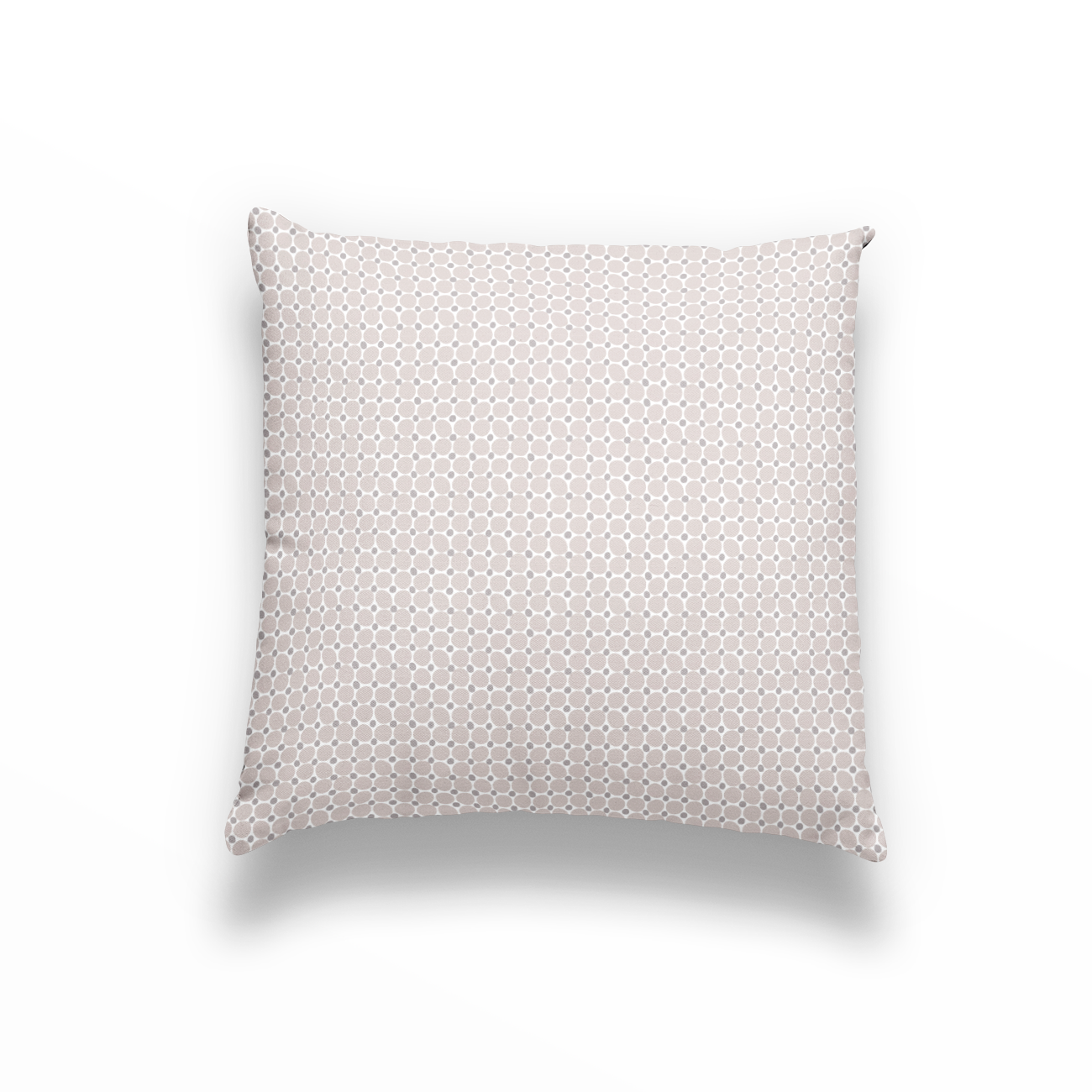 Cobblestone pillow in Buff by Emily Daws – square throw pillow for layered Southern-style interiors