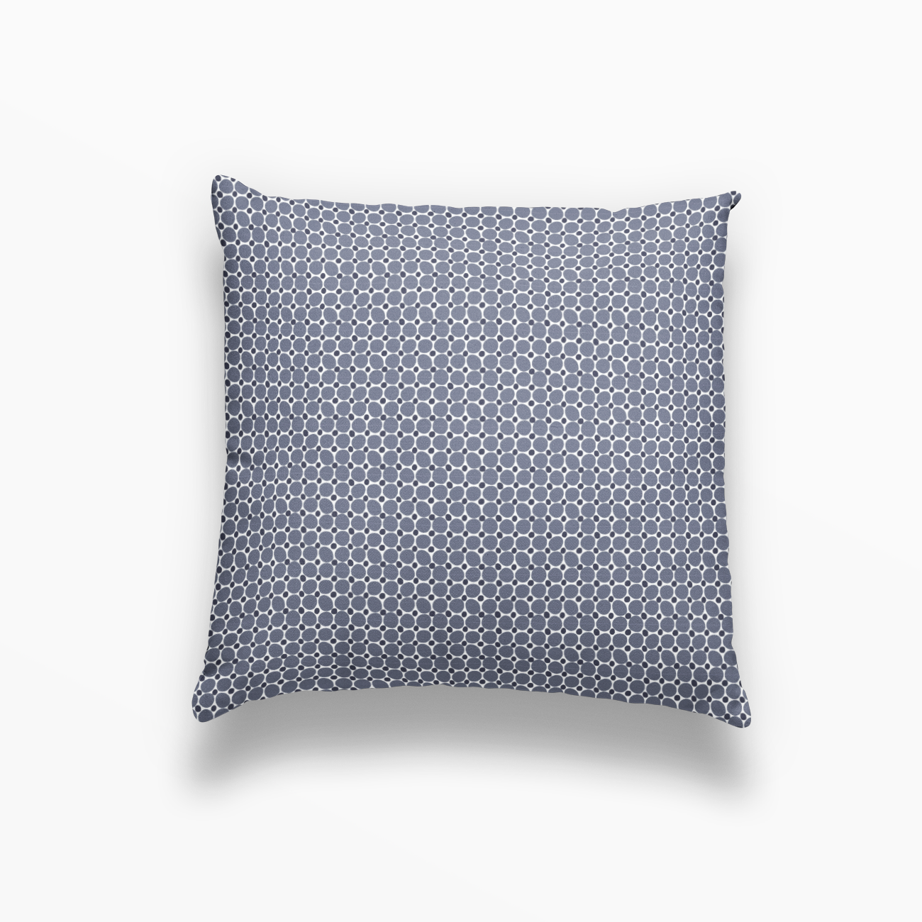 Cobblestone pillow in Ink by Emily Daws – square throw pillow for layered Southern-style interiors