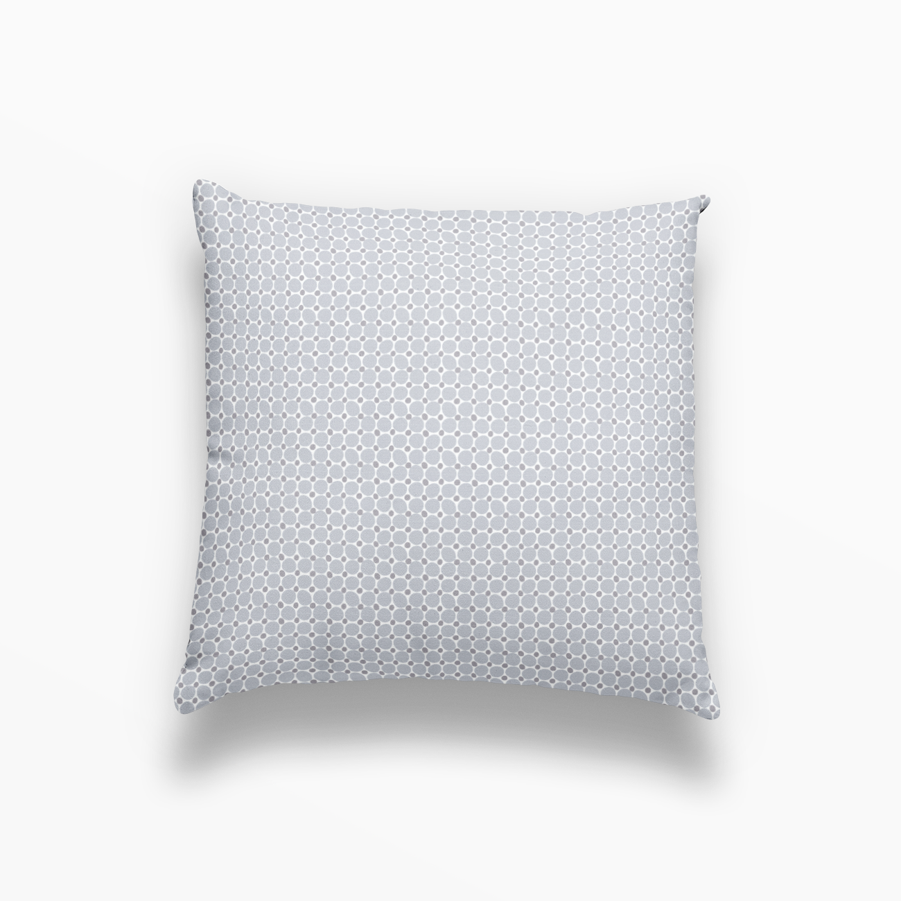 Cobblestone pillow in Sea Salt by Emily Daws – square throw pillow for layered Southern-style interiors