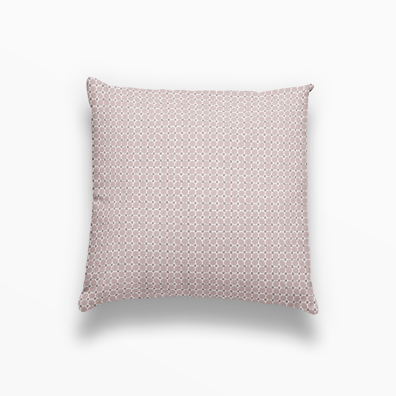 Cobblestone pillow in Terracotta by Emily Daws – square throw pillow for layered Southern-style interiors