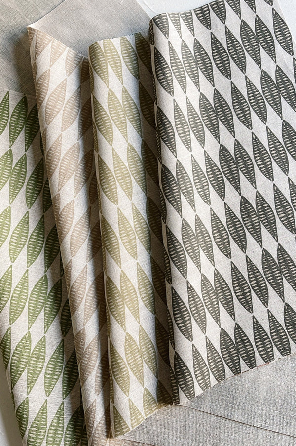 Leaflette Fabric in Suede