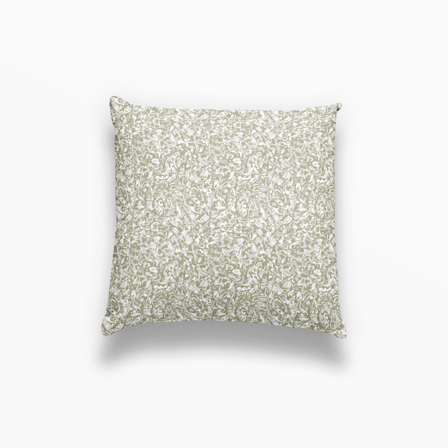 Estuary pillow in Chartreuse by Emily Daws – square throw pillow for breezy, lowcountry-inspired living