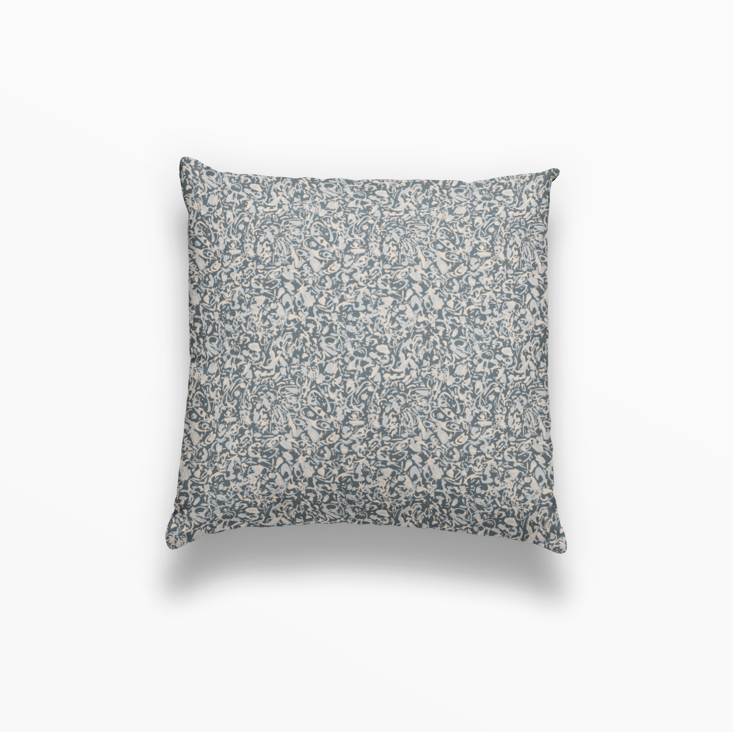 Estuary pillow in Peacock by Emily Daws – square throw pillow for breezy, lowcountry-inspired living