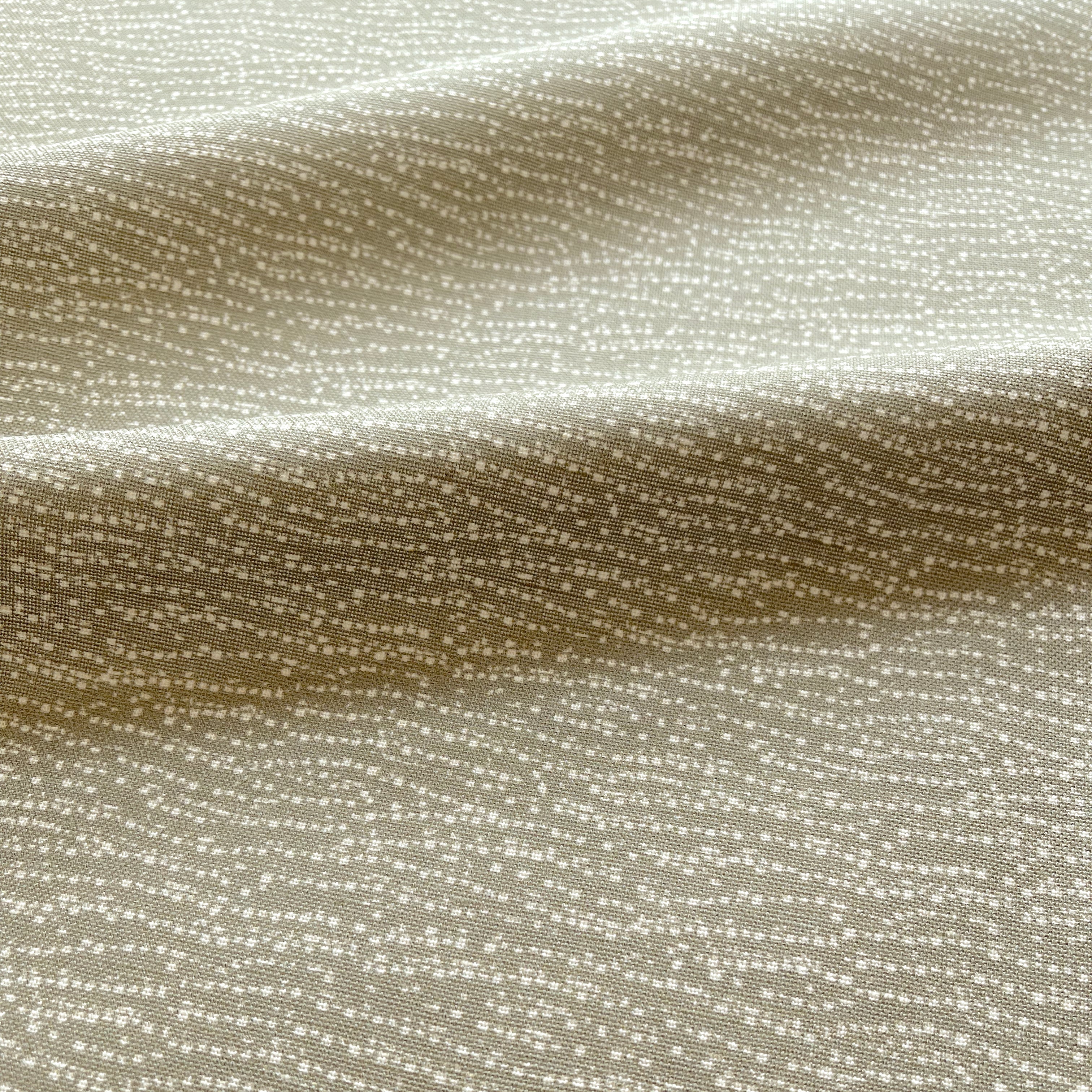 Harbor fabric in Hazel by Emily Daws — close-up detail of Belgian linen, Waterways Collection