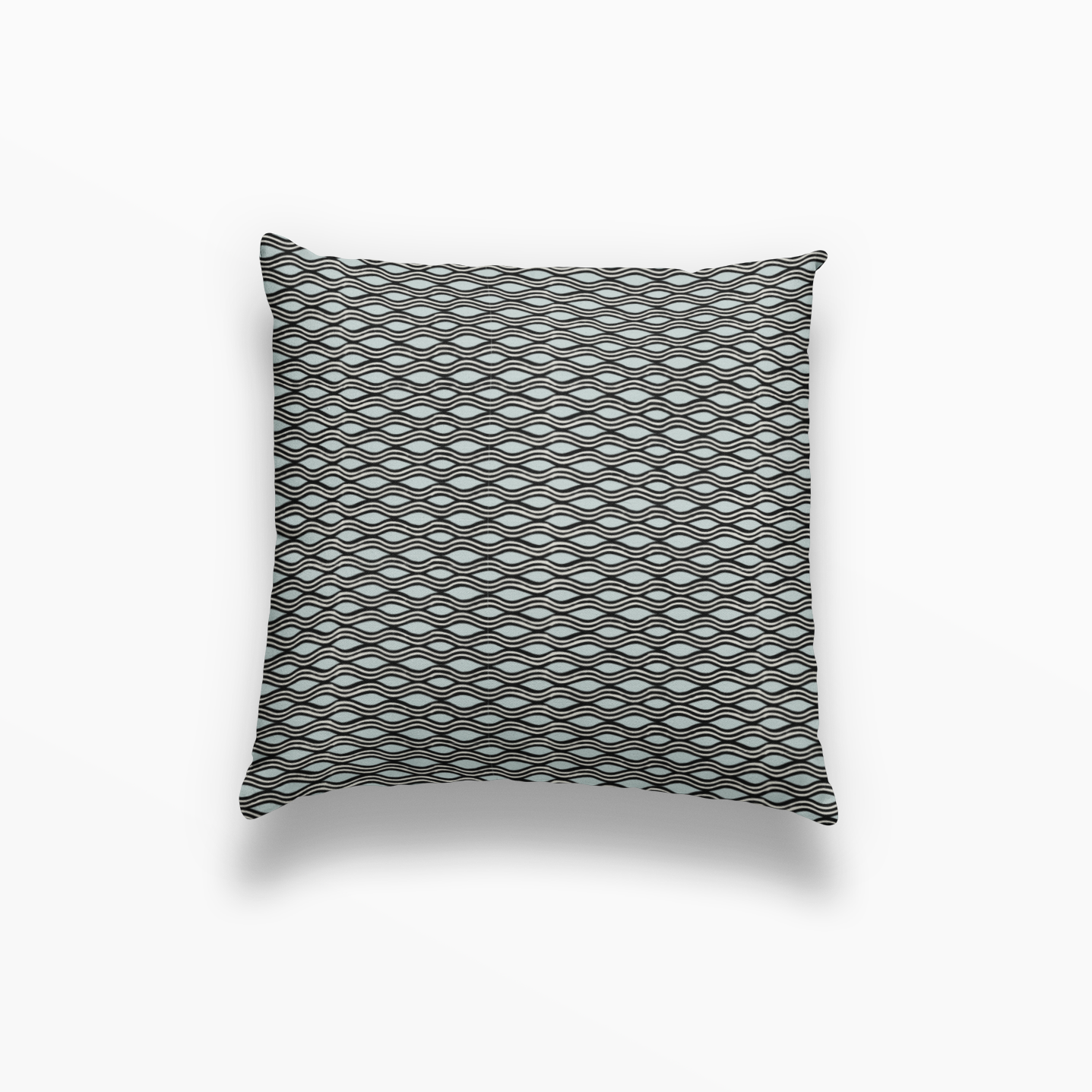 Inlet pillow in Shadow by Emily Daws – square throw pillow for breezy, lowcountry-inspired living
