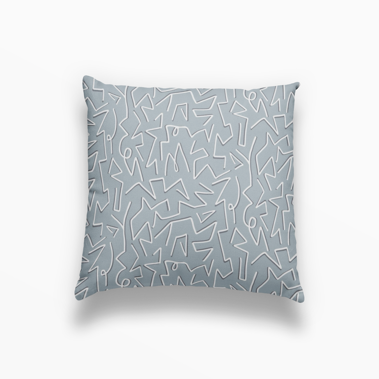 Single decorative pillow in artisanal linen by Emily Daws, created for interior designers.
