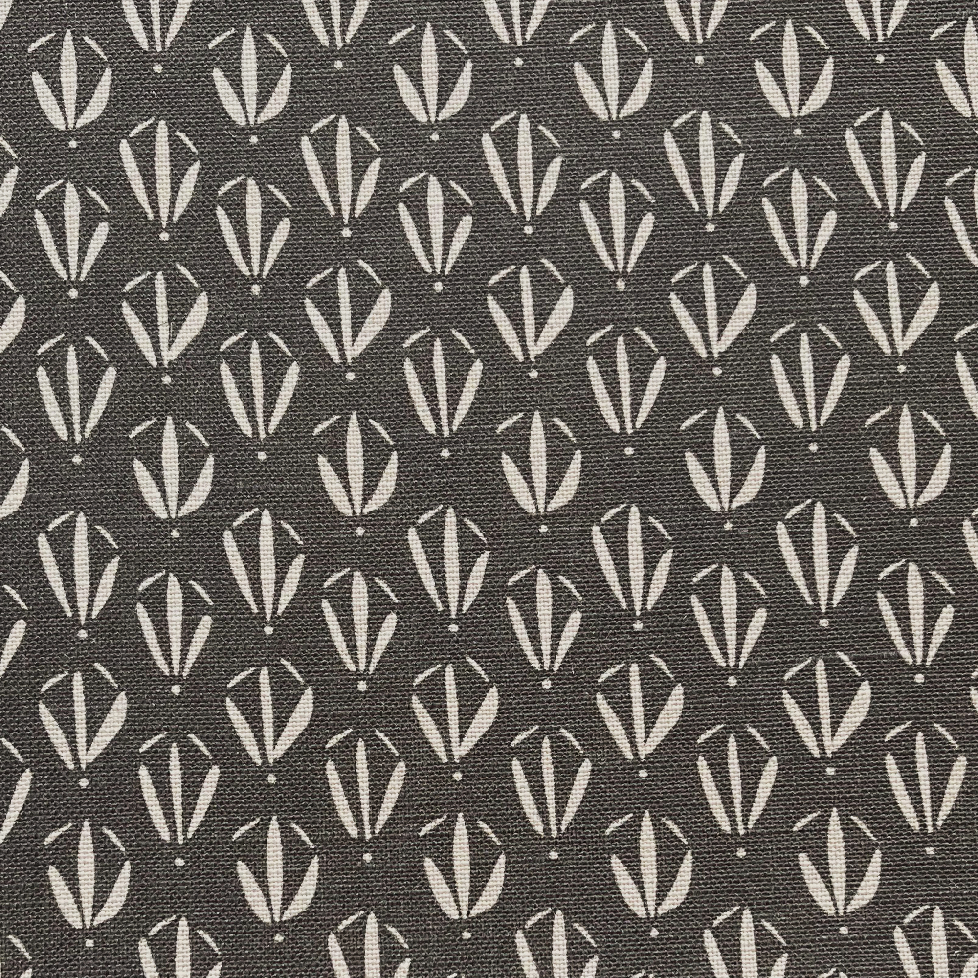 Kiawah fabric in Coal by Emily Daws styled in an interior — Sea Island Collection