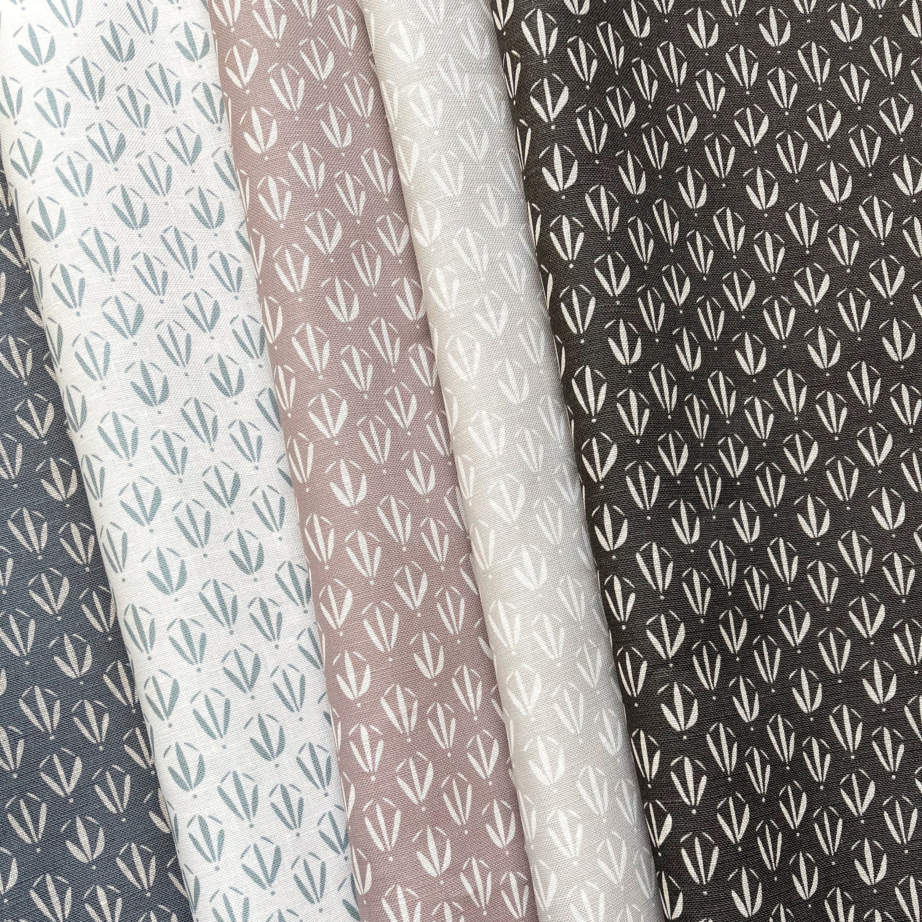 Kiawah fabric in Coal by Emily Daws – styled in a Sea Island coastal interior; designer fabric by the yard for Southern homes – Sea Island fabric collection; luxury coastal fabric by the yard for interiors