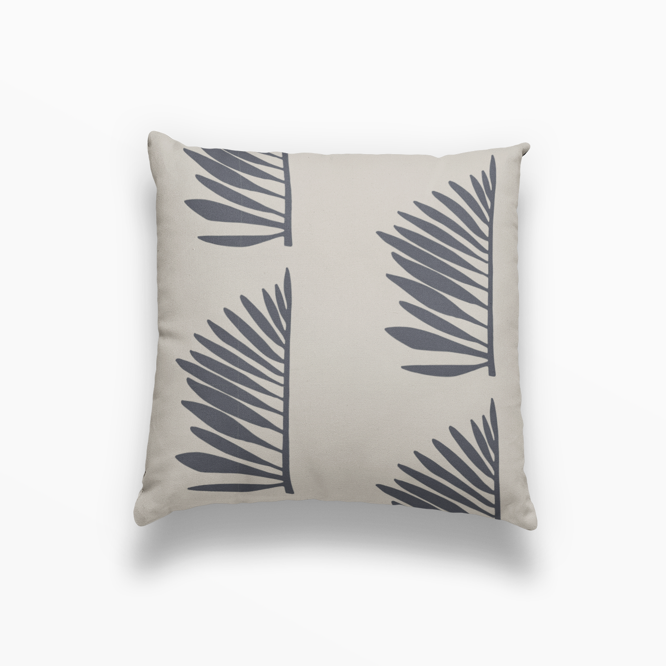 Palmetto pillow in Midnight by Emily Daws – square throw pillow for layered Southern-style interiors