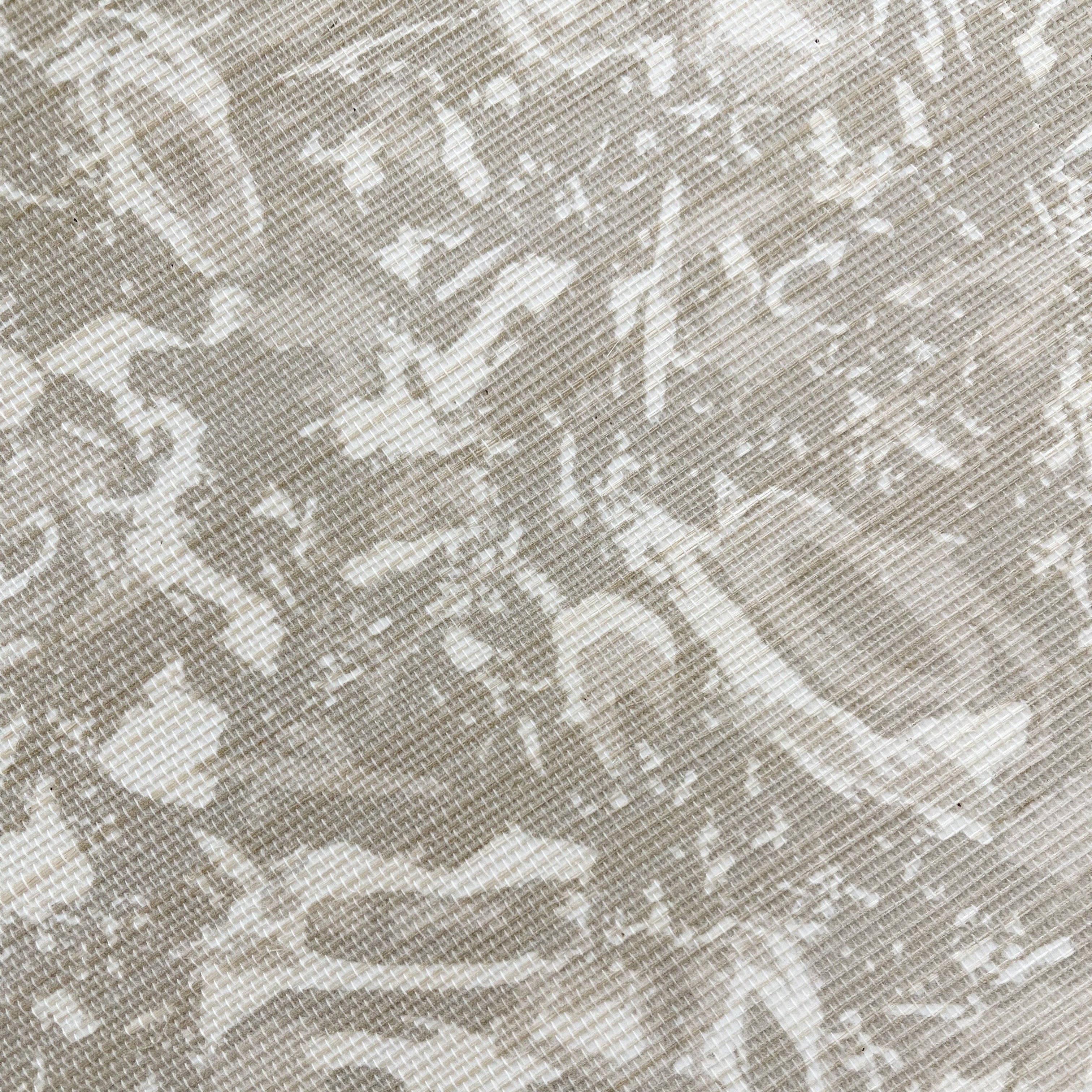 Emily DawsRiver Reef wallpaper in Natural – close-up showing texture and tone of design
