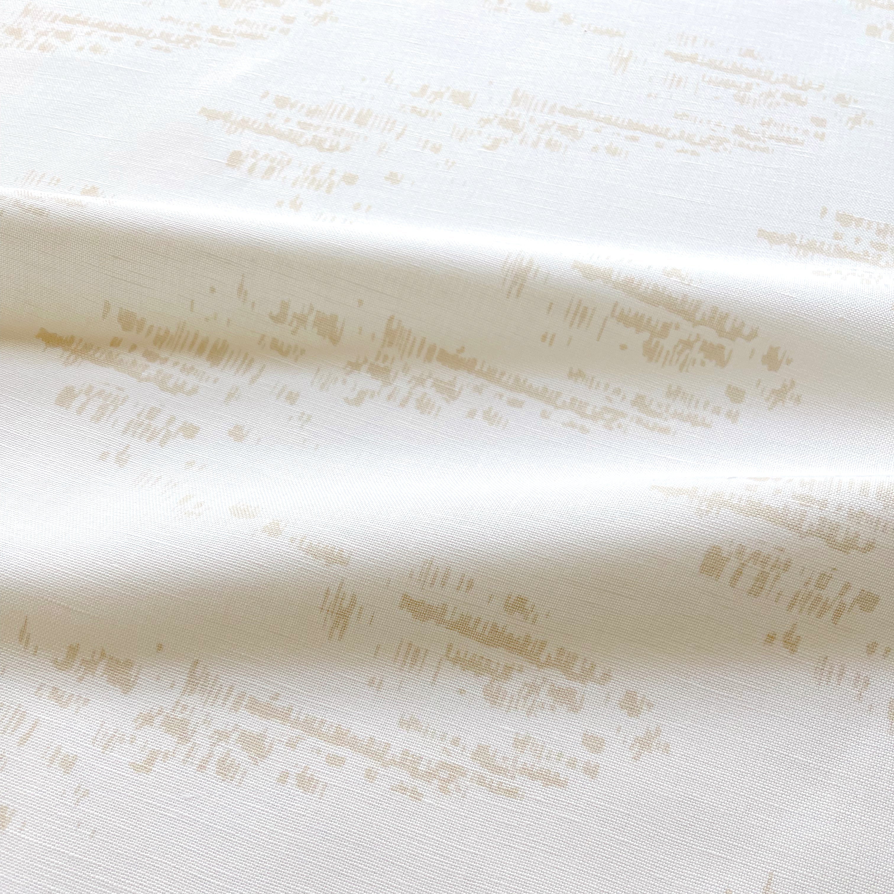 Salt Marsh fabric in Summer by Emily Daws — close-up detail of Belgian linen, Waterways Collection