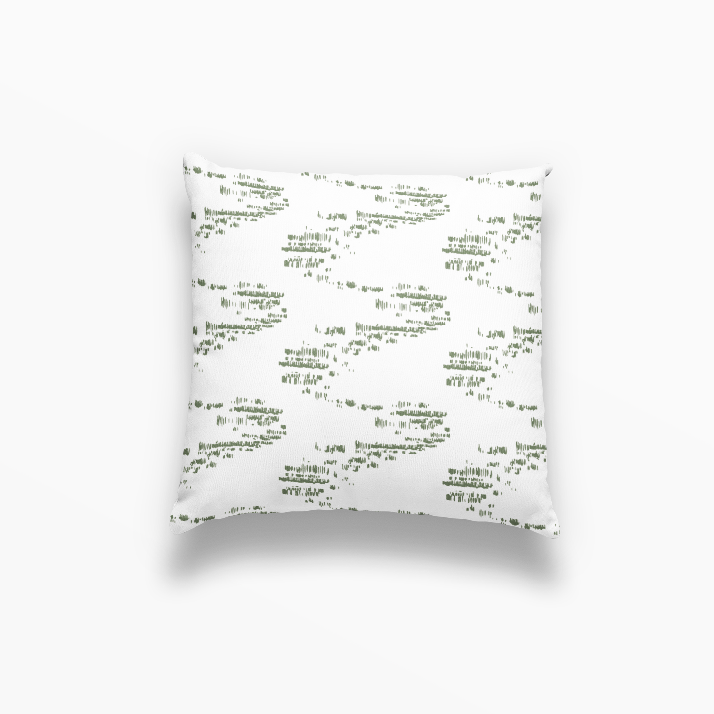 Salt Marsh pillow in Cypress by Emily Daws – square throw pillow for breezy, lowcountry-inspired living