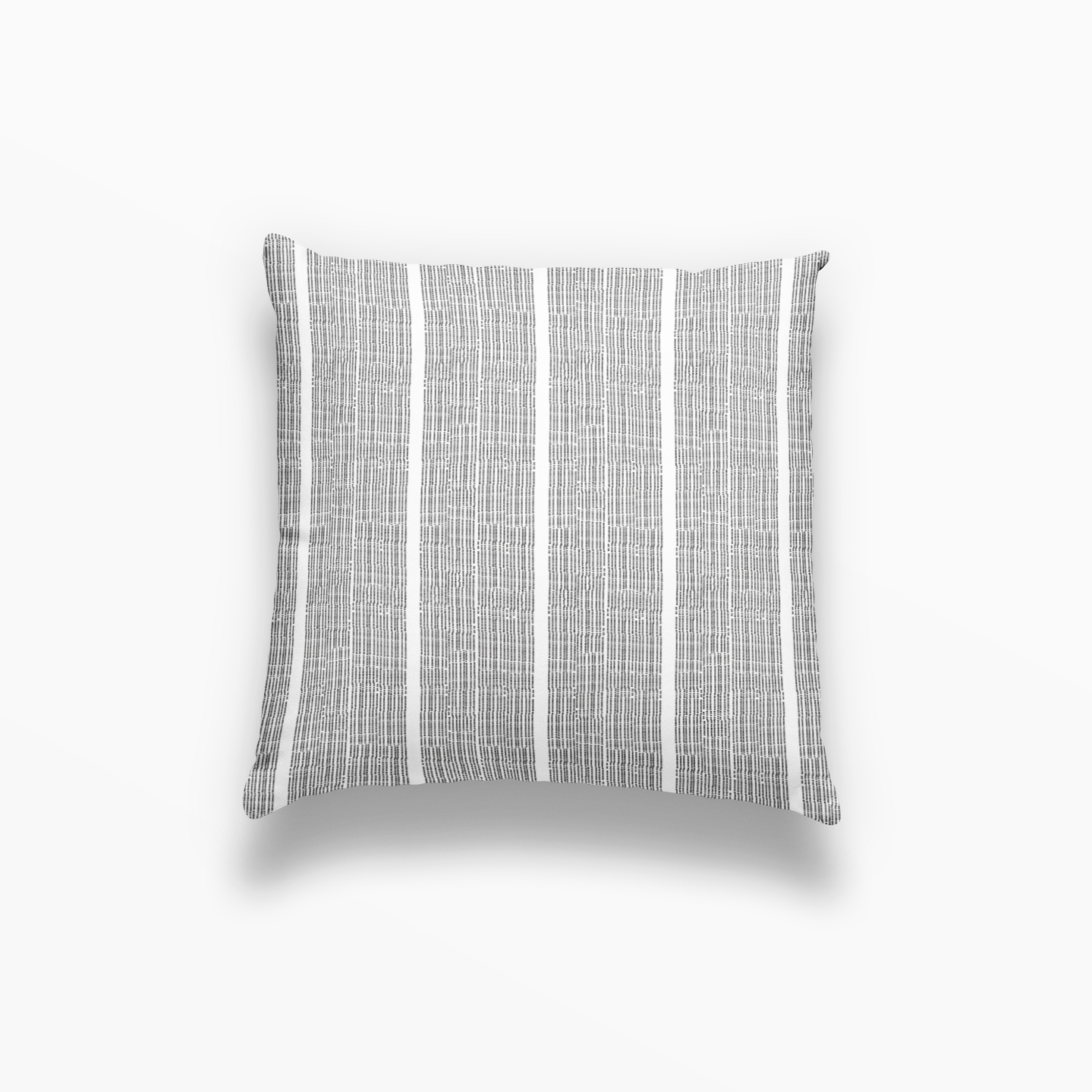 Sandbar pillow in Jet by Emily Daws – square throw pillow for breezy, lowcountry-inspired living