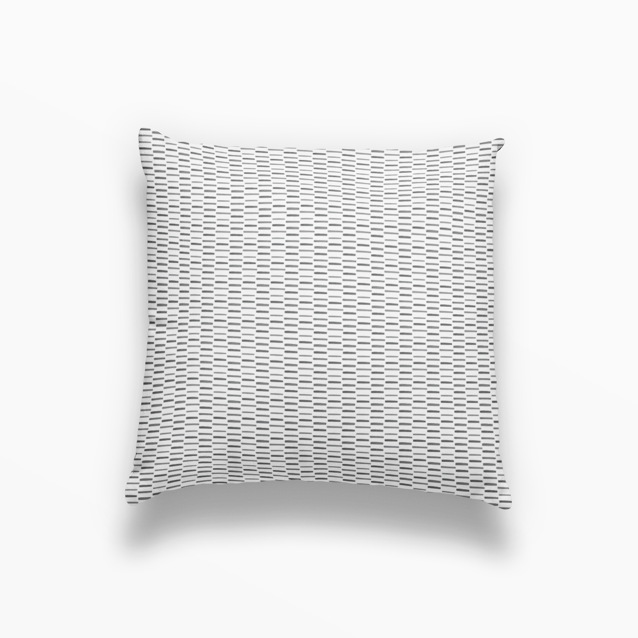 Sweetgrass pillow in Graphite by Emily Daws – square throw pillow for layered Southern-style interiors