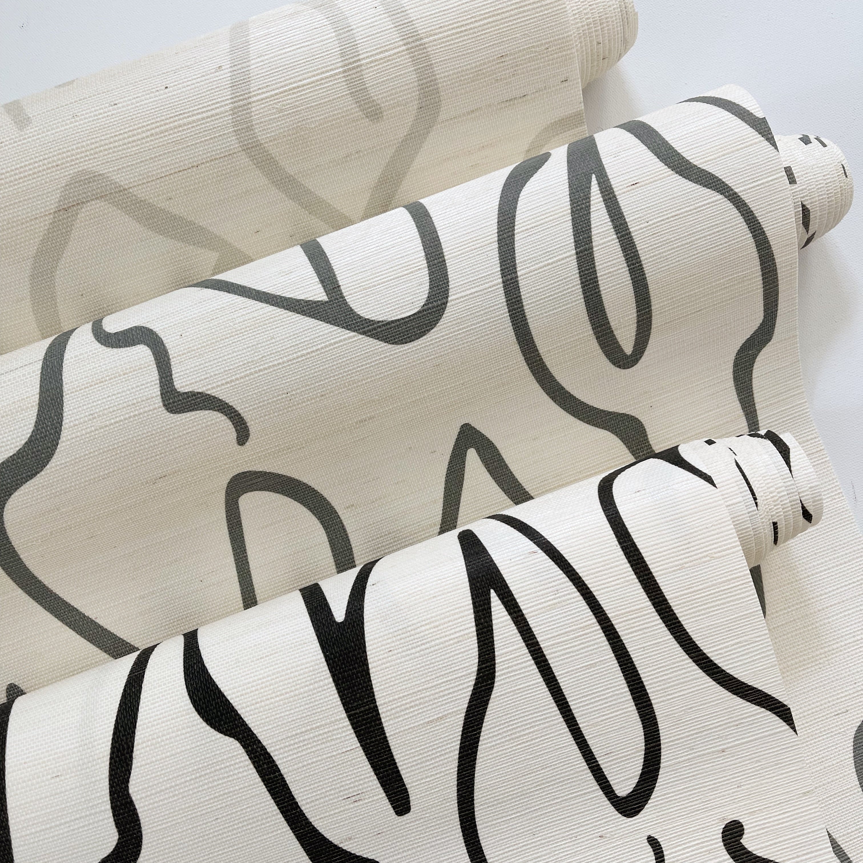 Grasscloth wallcovering by Emily Daws, designed for interior designers seeking bespoke Southern-inspired interiors.