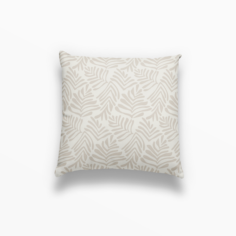 Frond Pillow in Truffle